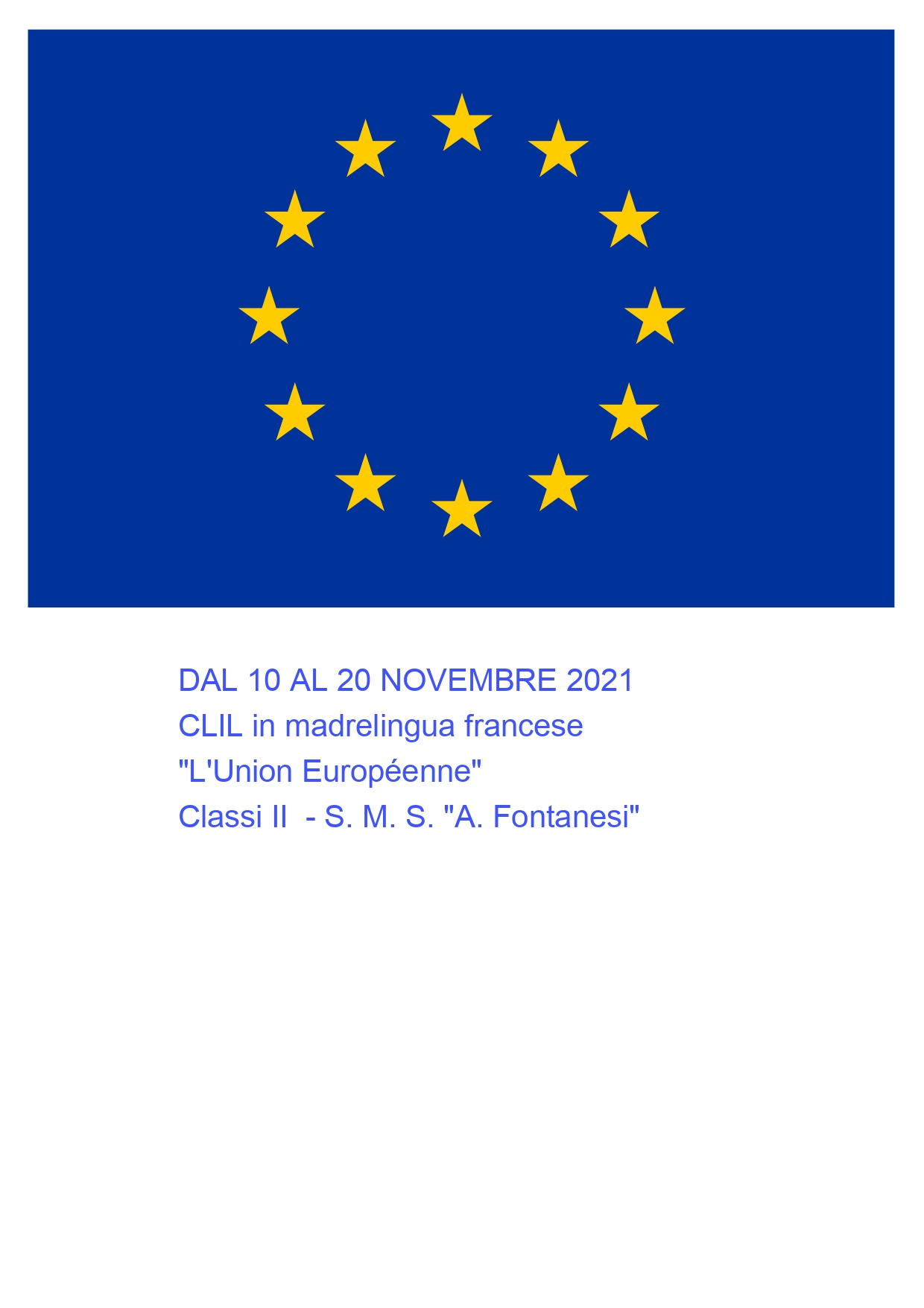 CLIL in madrelingua francese  "L'Union Européenne"